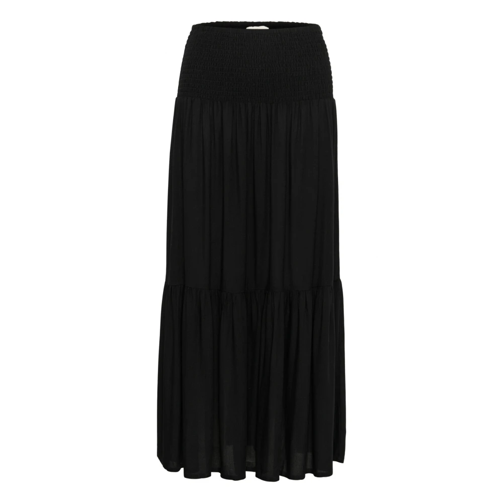 Kaffe Women's Black Maxi Skirts,, Smock Skirt Deep Extra Small