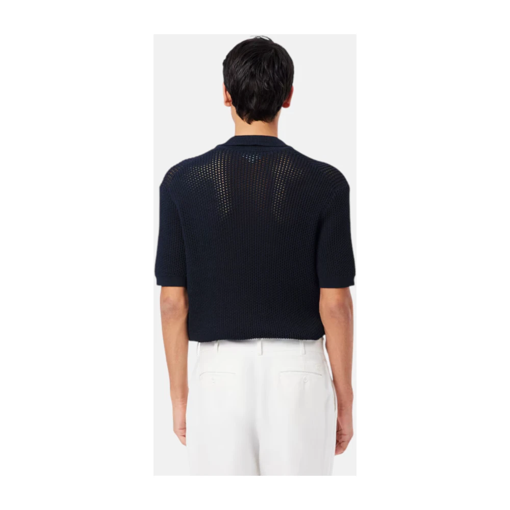 Lacoste Katoenen Polotrui met Korte Mouwen Blue Heren