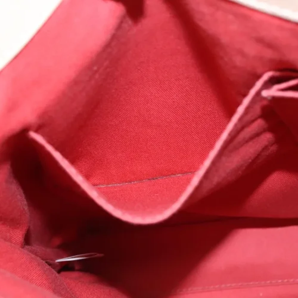 Burberry Vintage Pre-owned Canvas shoulder-bags Red Dames