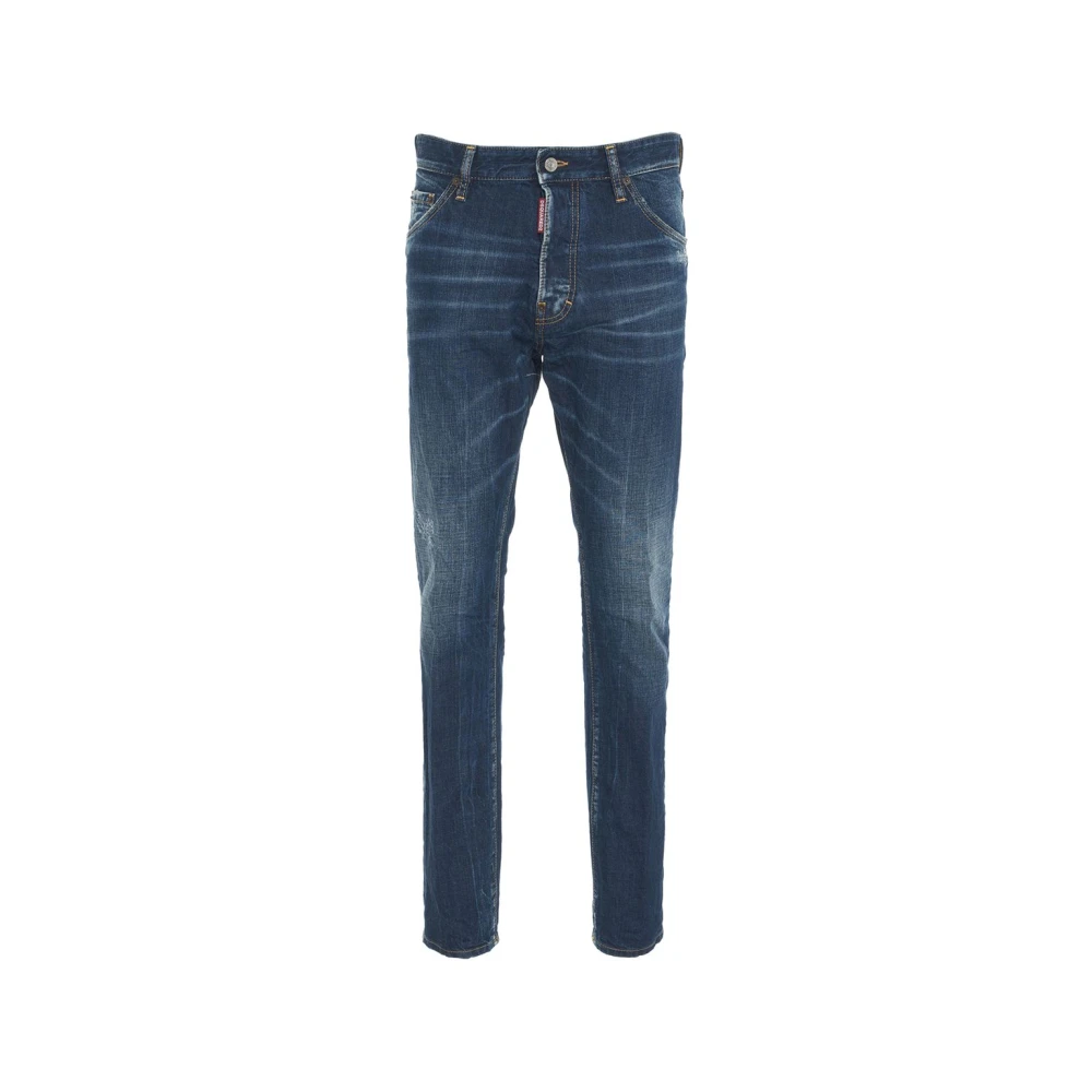 Dsquared2 Men's Blue Slim Fit Distressed Jeans Small