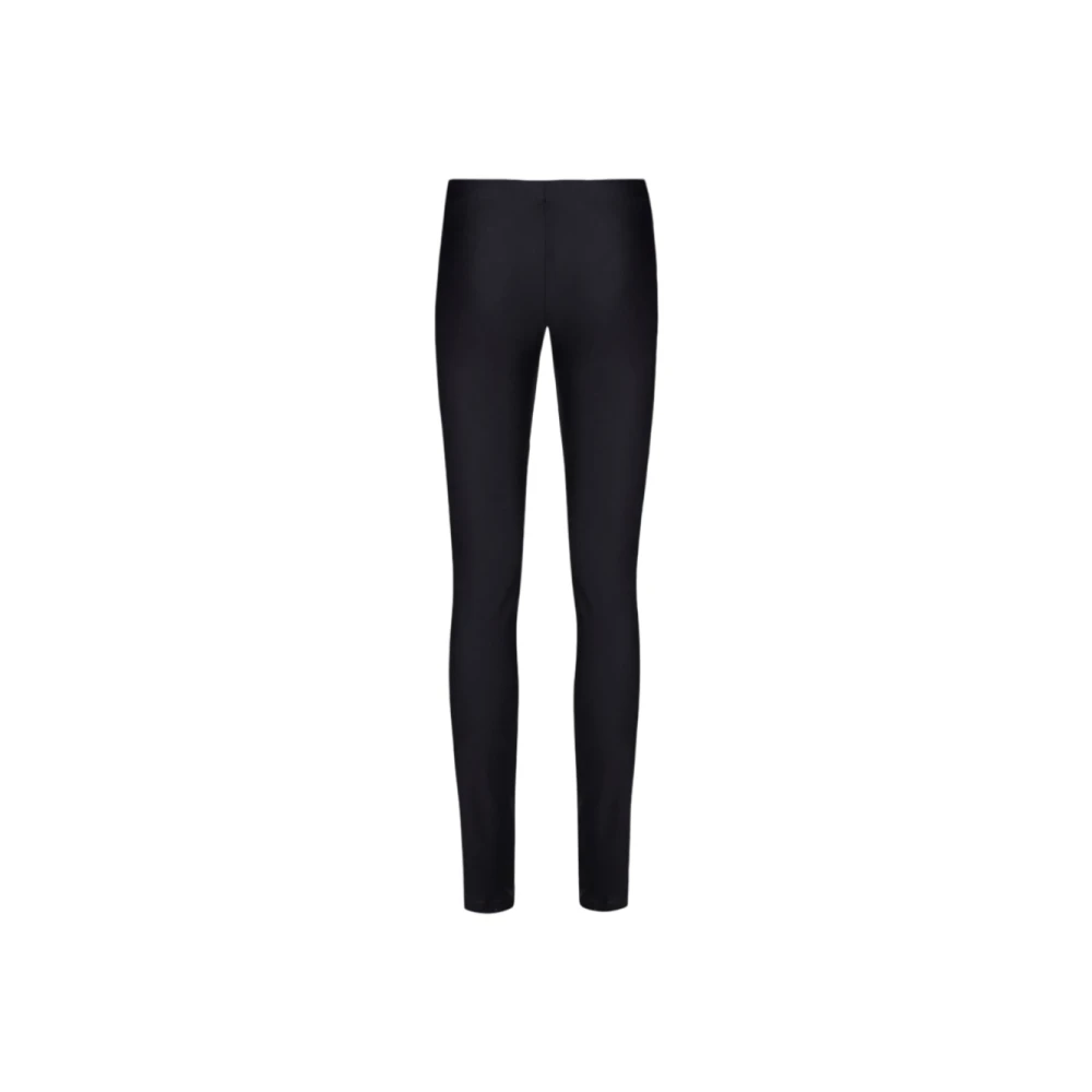 Aniye By Zwarte Asymmetrische Leggings Lycra Comfort Stijl Black Dames