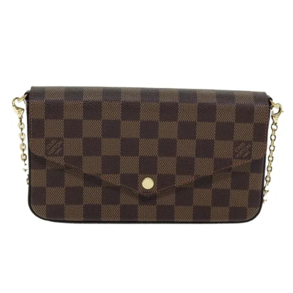 Louis Vuitton Vintage Pre-owned Canvas shoulder-bags Brown Dames