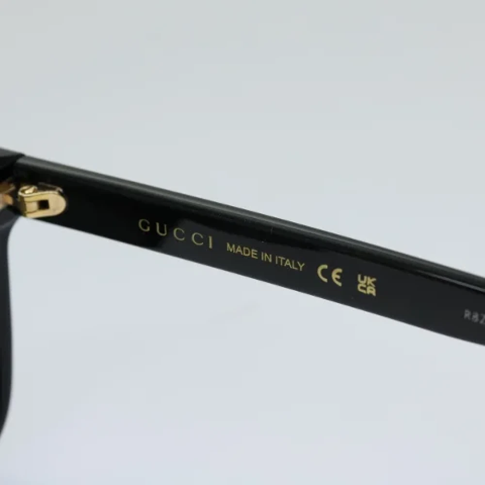 Gucci Vintage Pre-owned Plastic sunglasses Black Dames