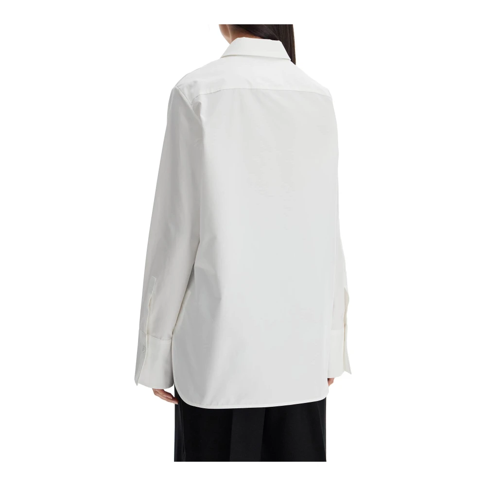 Jil Sander Klassieke Poplin Overhemd voor Mannen White Dames
