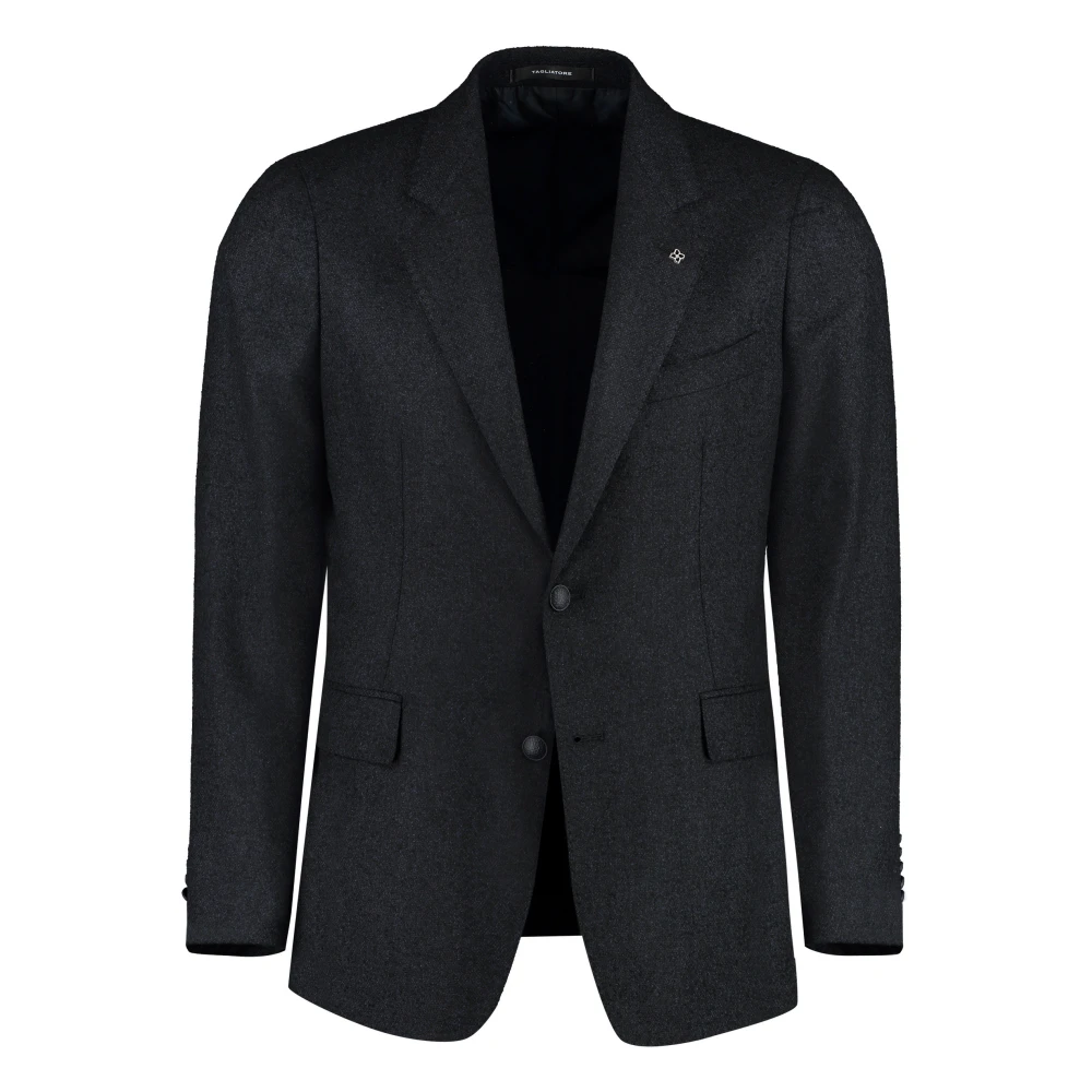 Tagliatore Klassieke Wollen Jas Blue Heren