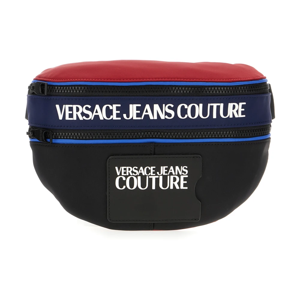 Versace Jeans Couture Stijlvolle Marsupi Tas voor Dagelijks Gebruik Black Heren
