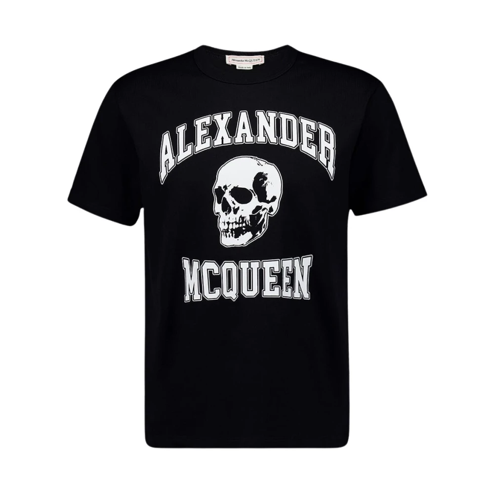 Alexander mcqueen Skull Logo T-Shirt Black Heren