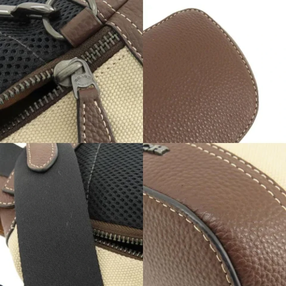 Coach Pre-owned Canvas shoulder-bags Brown Dames