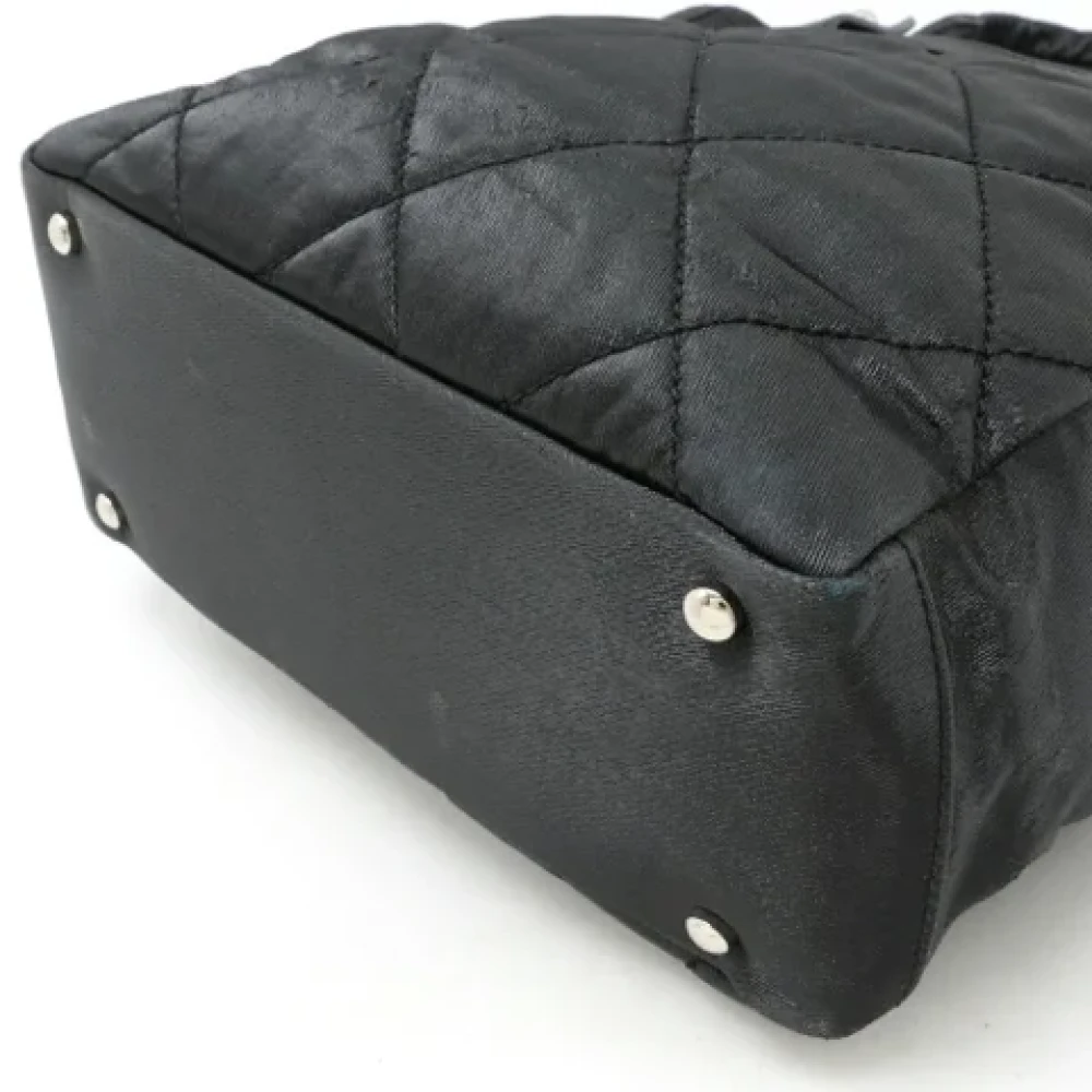Chanel Vintage Pre-owned Satin chanel-bags Black Dames
