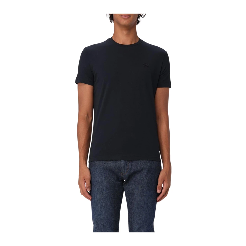 Emporio Armani Men's Blue Basic Short Sleeve T-Shirt