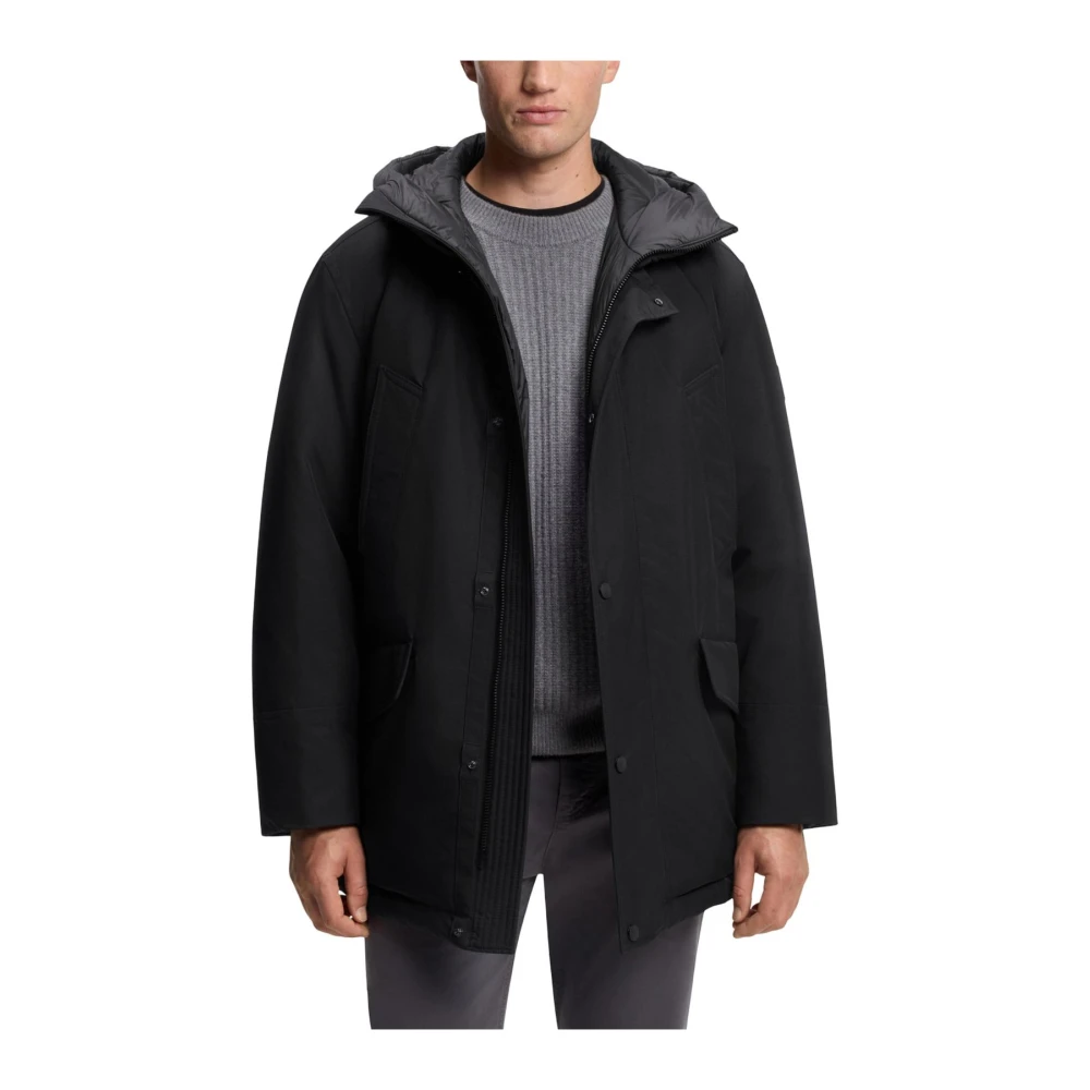 Hugo Boss Black Polyester Full-Length Jacket - L (50 EU) - Image 4