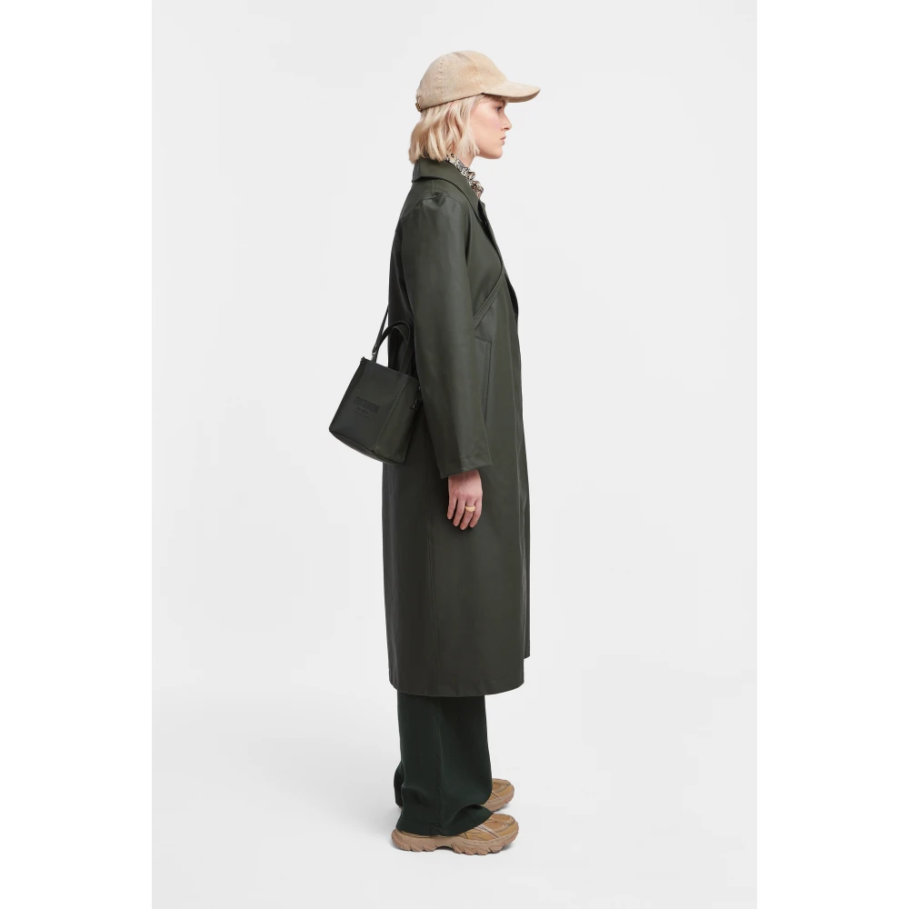 Stutterheim Elegante Regen Trenchcoat Green Dames