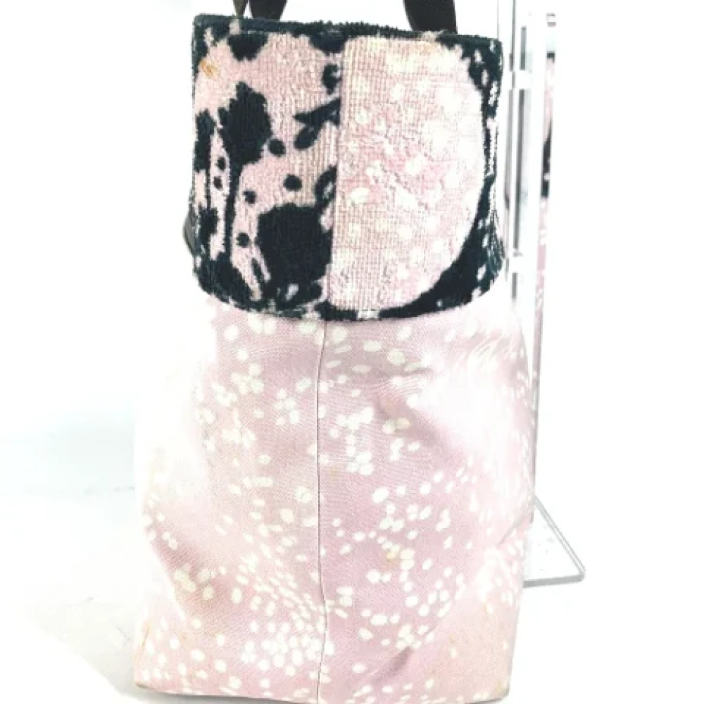 Chanel Vintage Pre-owned Cotton chanel-bags Pink Dames