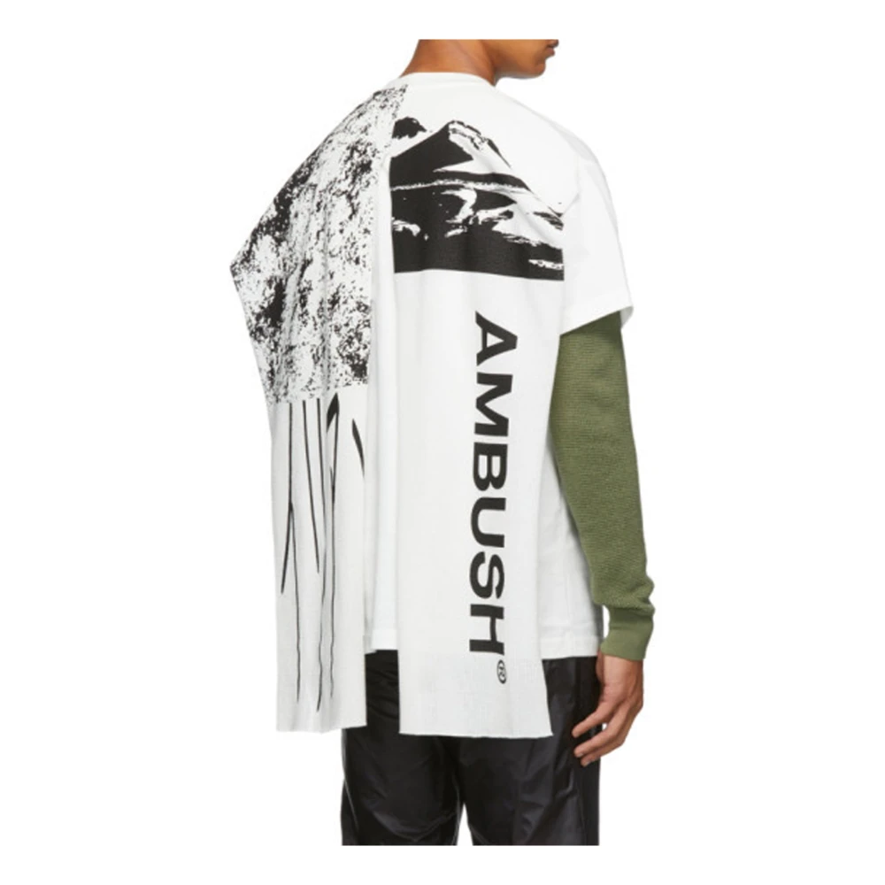 Ambush Witte Cape T-shirt voor heren White Heren