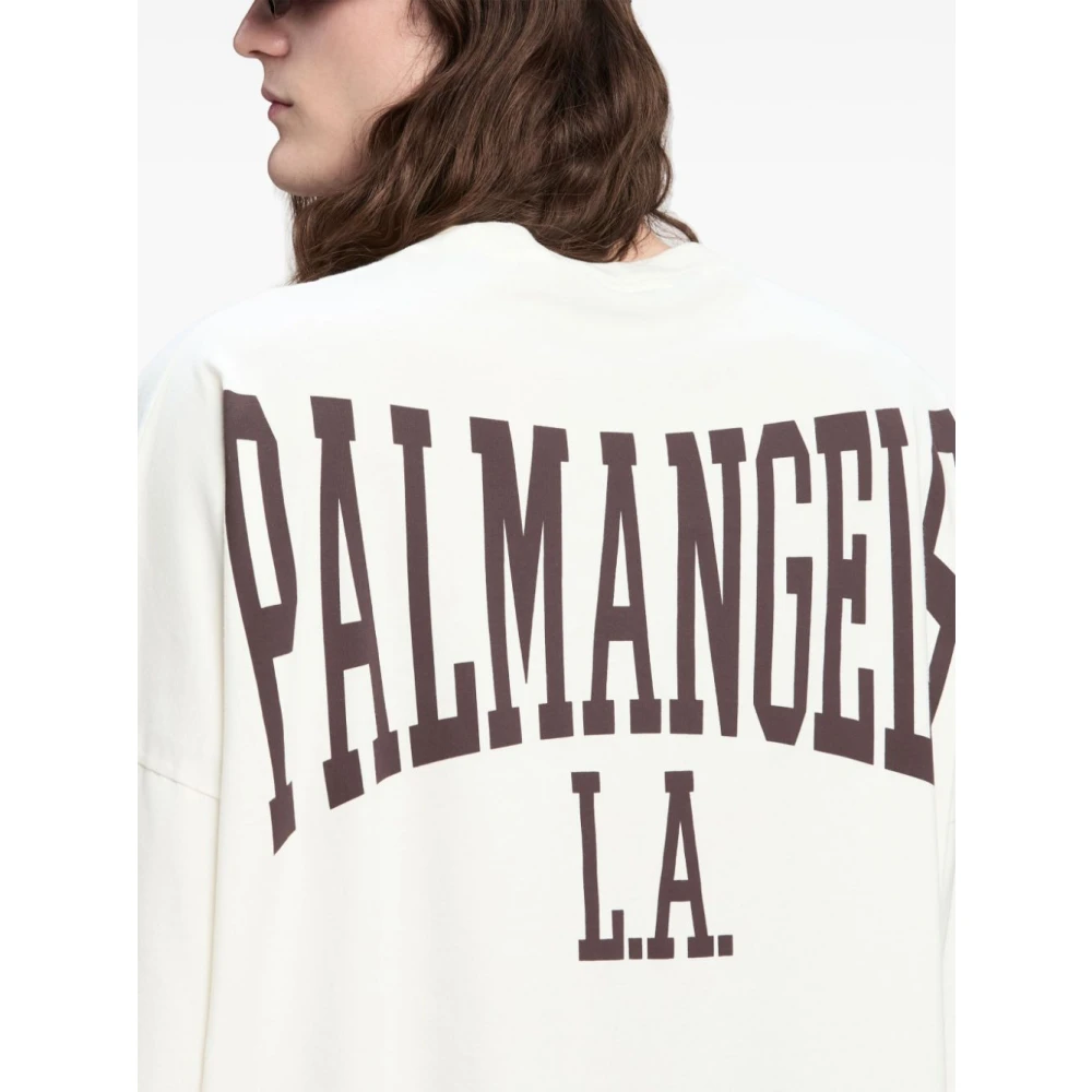 Palm Angels Witte T-shirts en Polos White Heren