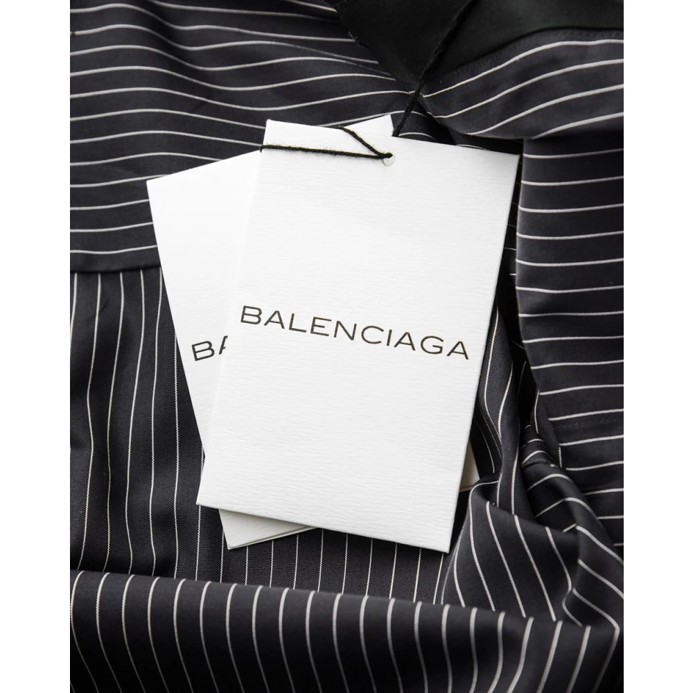 Balenciaga Klassieke Witte Button-Up Shirt Black Heren