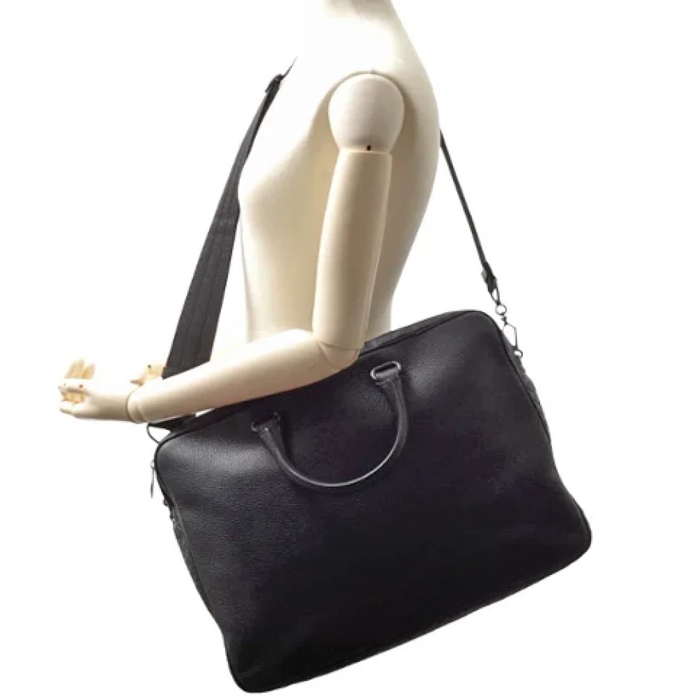 Bottega Veneta Vintage Pre-owned Leather shoulder-bags Black Heren