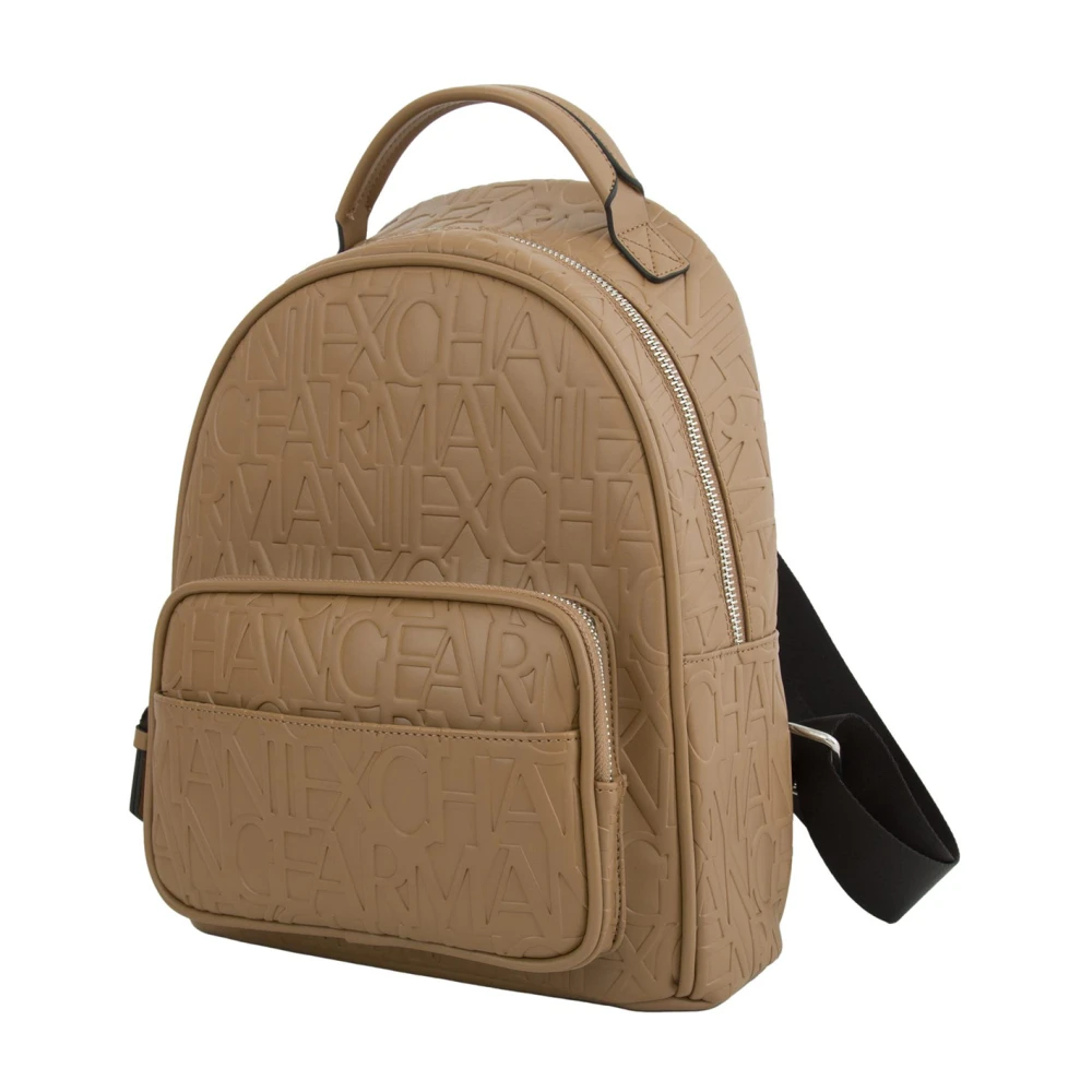 Armani Exchange Beige Rugzak Stijlvolle Urban Reistas Brown Dames