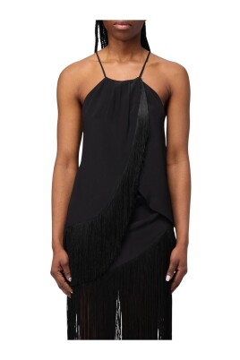 elegant-black-fringe-detail-dress