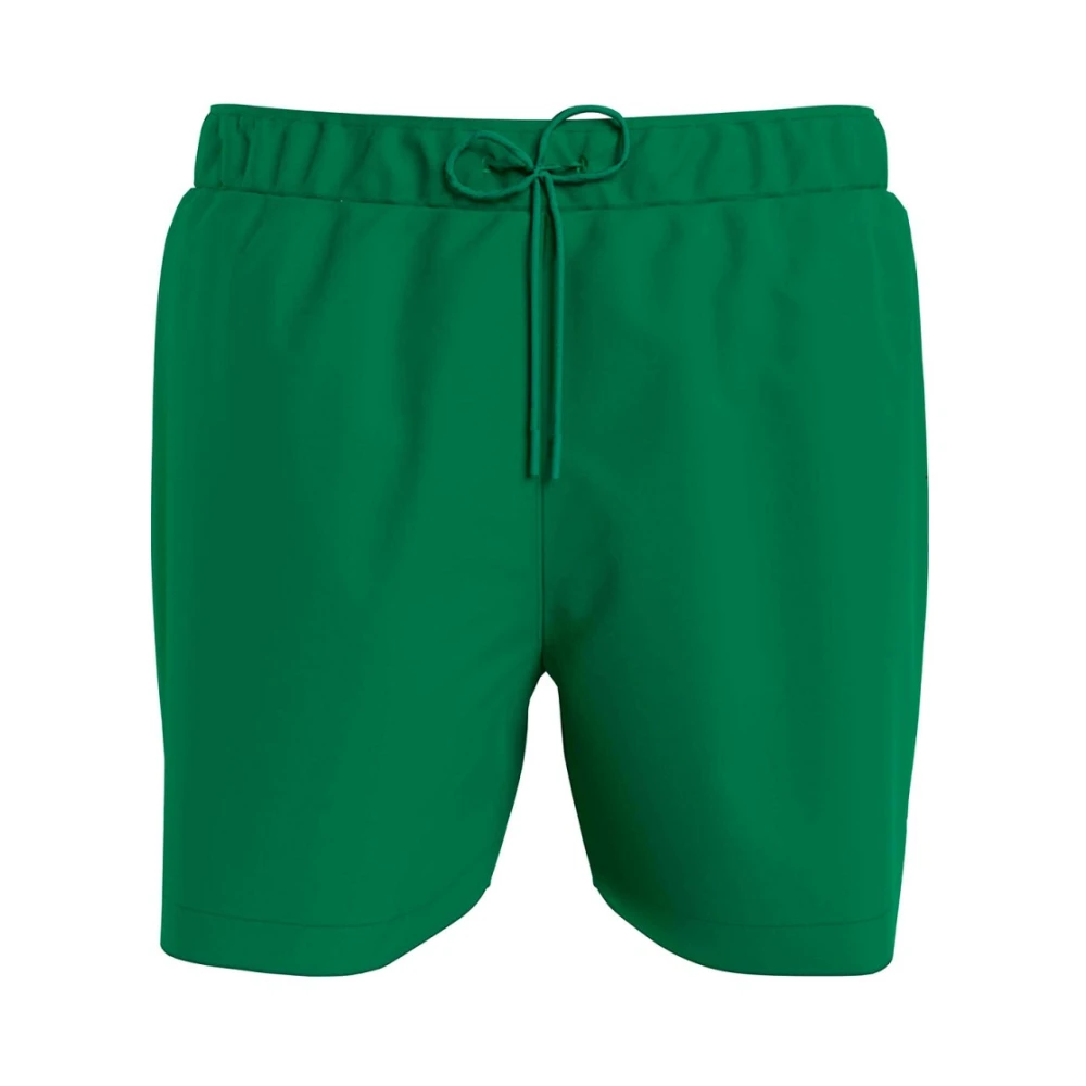 Tommy Hilfiger Groene strandkleding shorts met vlagdetail Green Heren