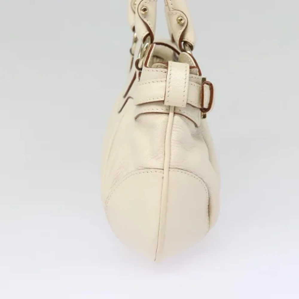 Salvatore Ferragamo Pre-owned Leather handbags White Dames