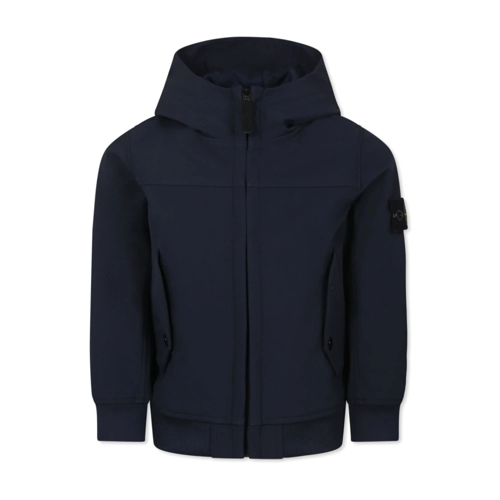 Stone Island Blå Vinterrockar Blue, Pojke