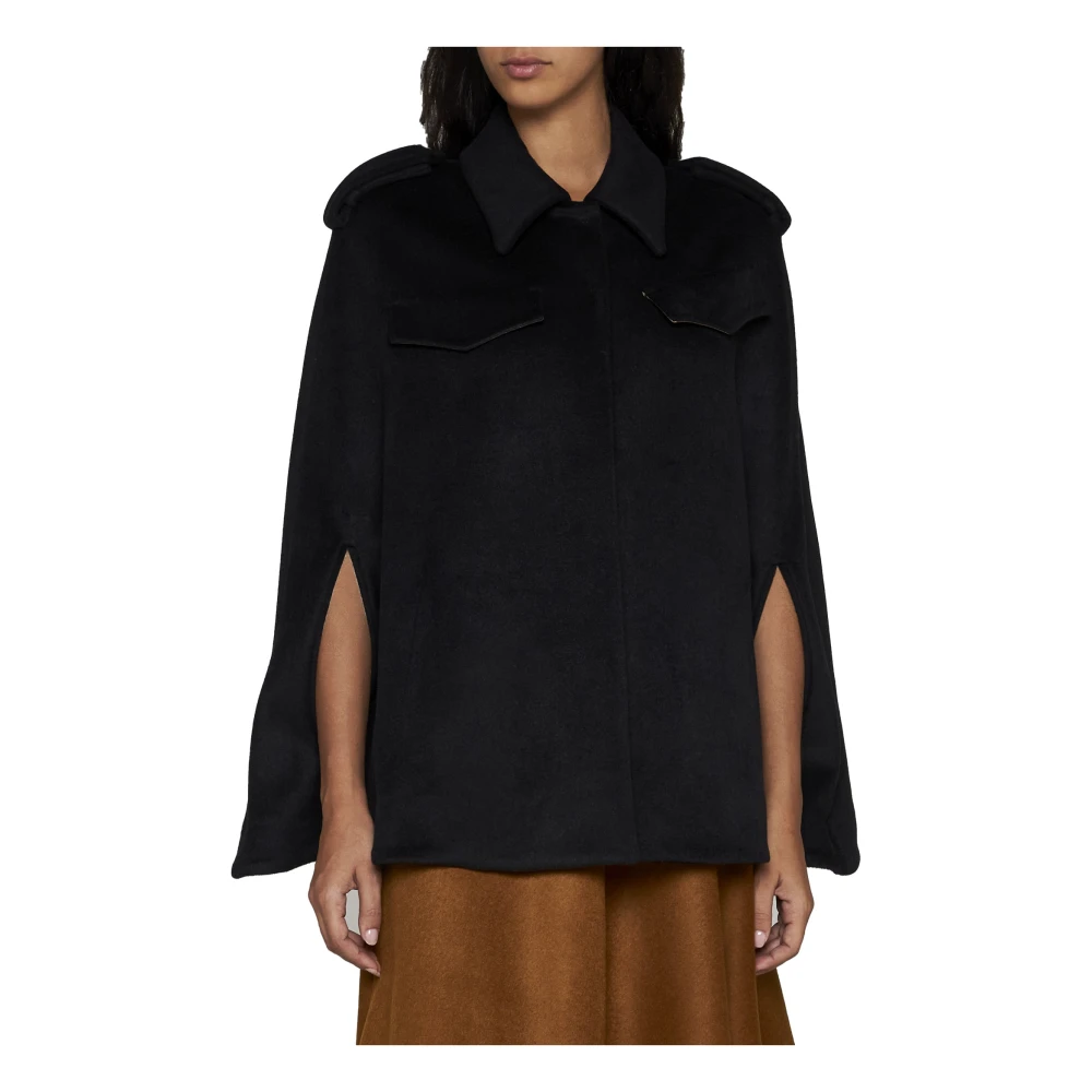 Blanca Vita Zwarte Wollen Capejas Black Dames