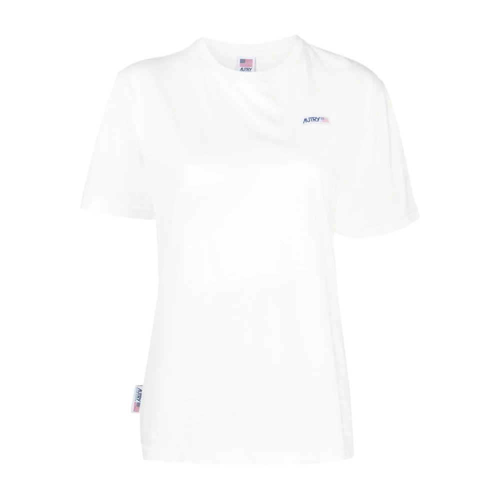 Autry Wit T-shirt Klassieke Stijl White Heren
