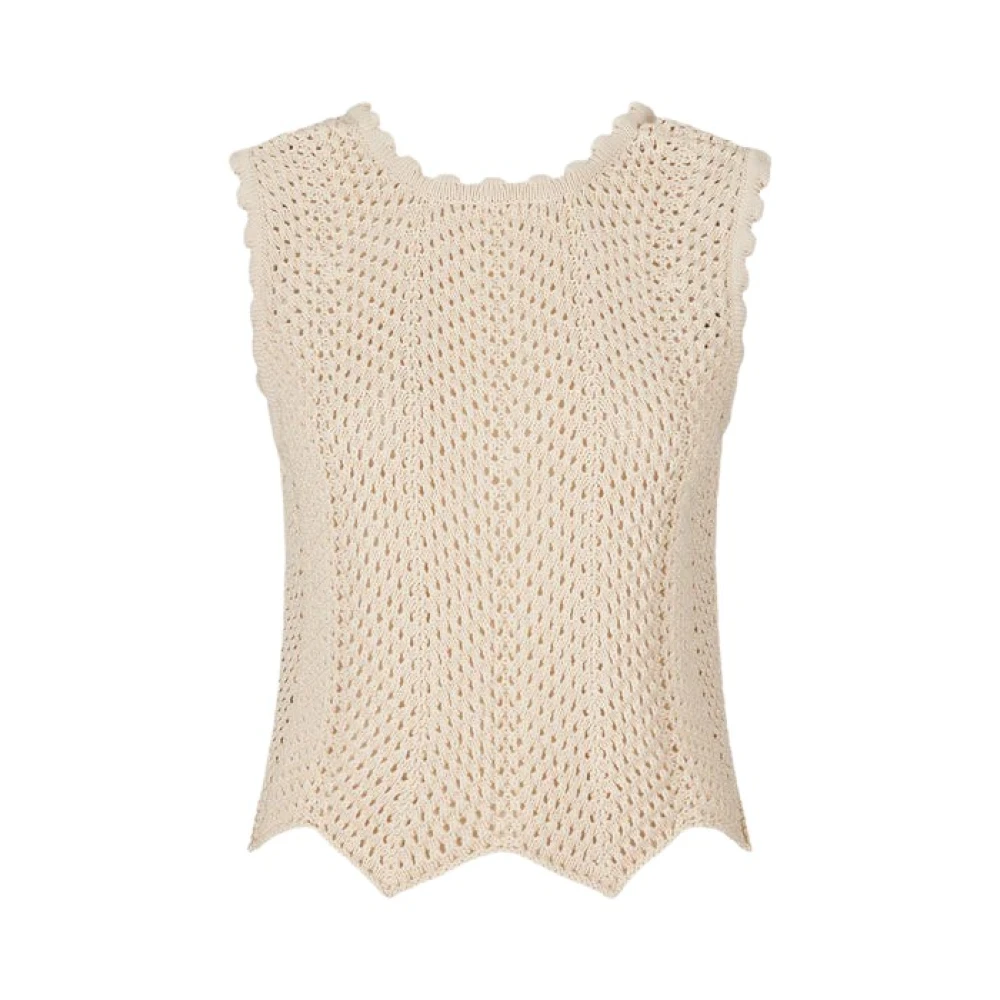 Modström Beige gebreid topje Beige Dames