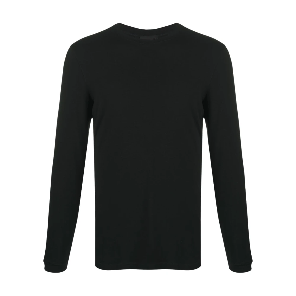 Giorgio Armani Men's Black Round-Neck Knitwear, 3XL, Crewneck Jumper
