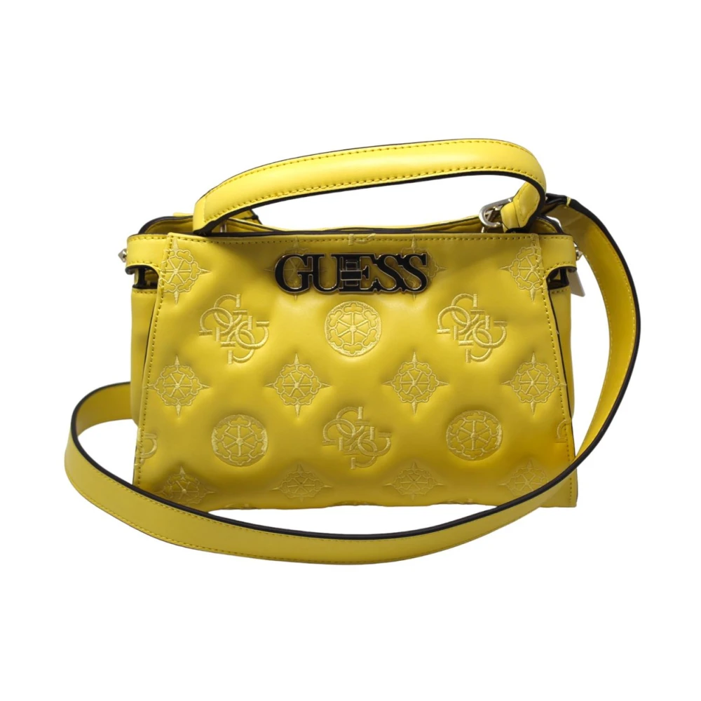 Guess Handtas Klassieke Stijl Elegant Ontwerp Yellow Dames