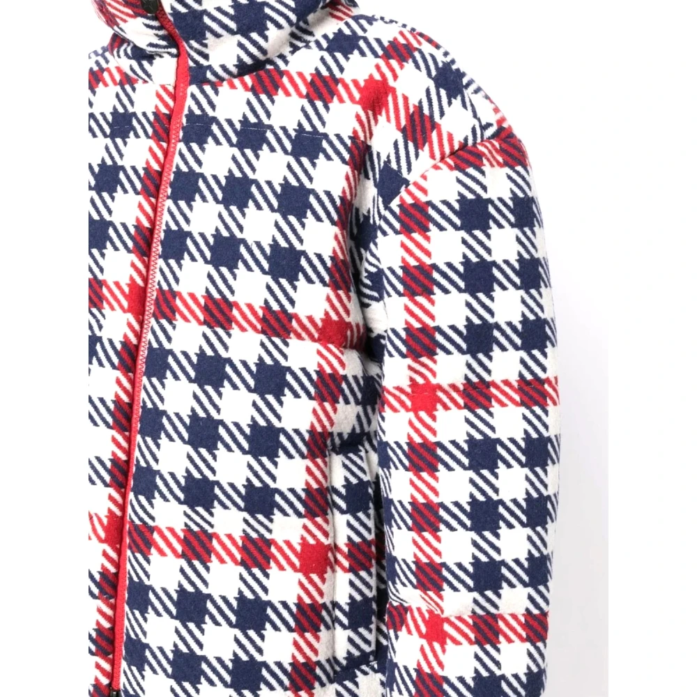 Perfect Moment Star Gingham Polywool Jas Red Dames