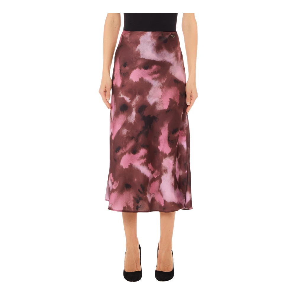Liu Jo Lange Rok in Marineblauw Multicolor Dames