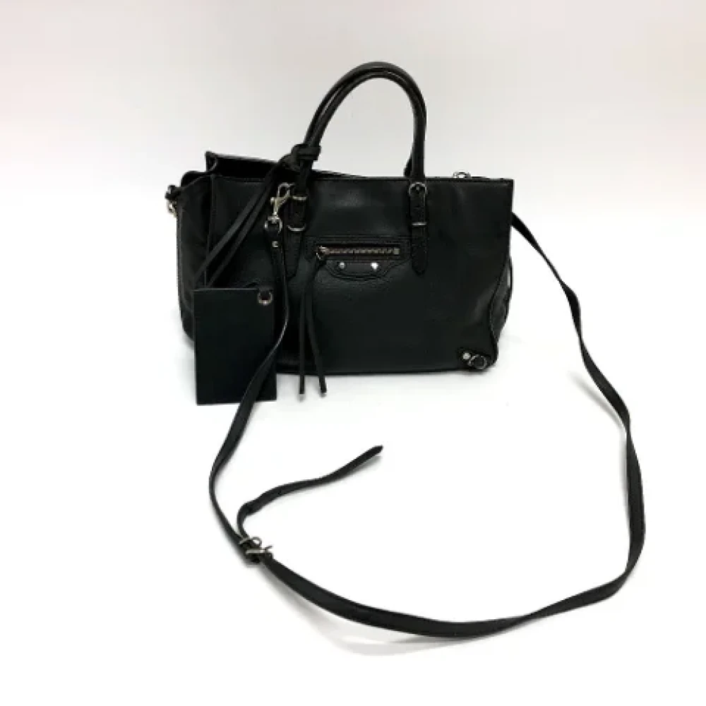 Balenciaga Vintage Pre-owned Leather balenciaga-bags Black Dames