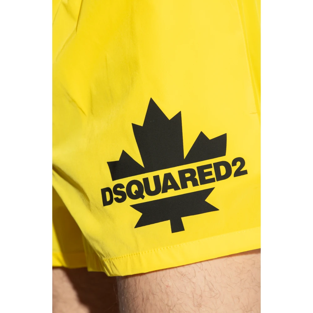 Dsquared2 Zwembroek met logo Yellow Heren