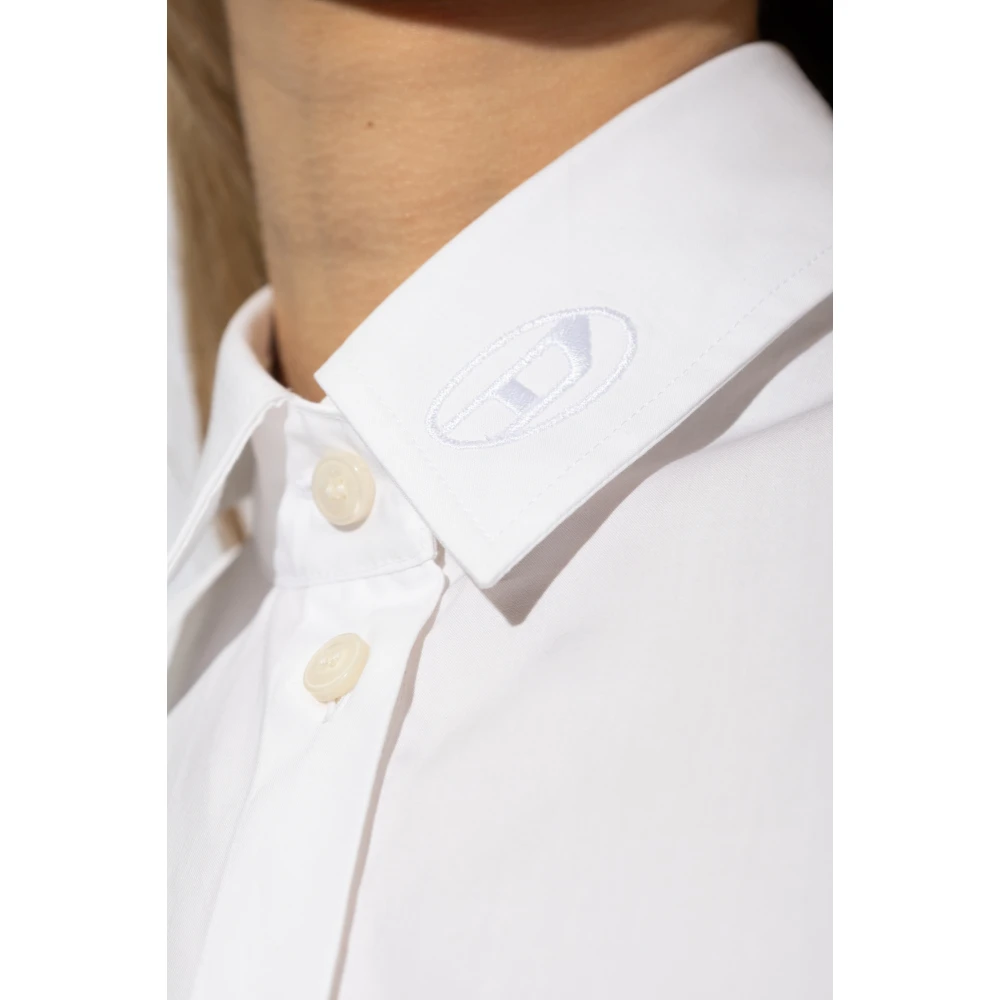 Diesel Shirt met `C-Gisel-P1` logo White Dames