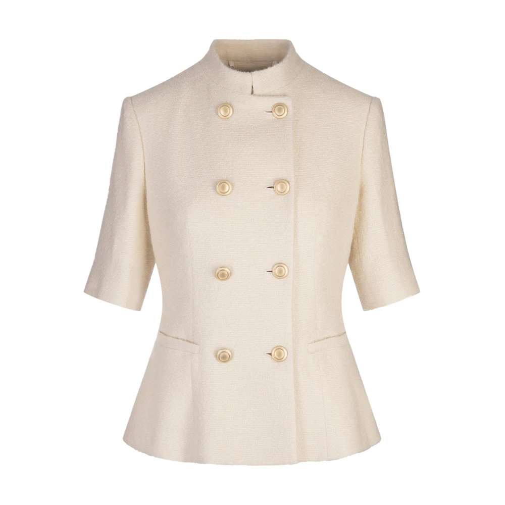 Kiton Luxe Witte Kasjmier Zijden Vest White Dames