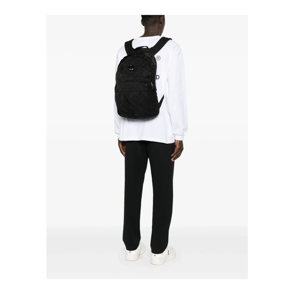 C.P. Company Zwarte Lens Rugzak Black Heren