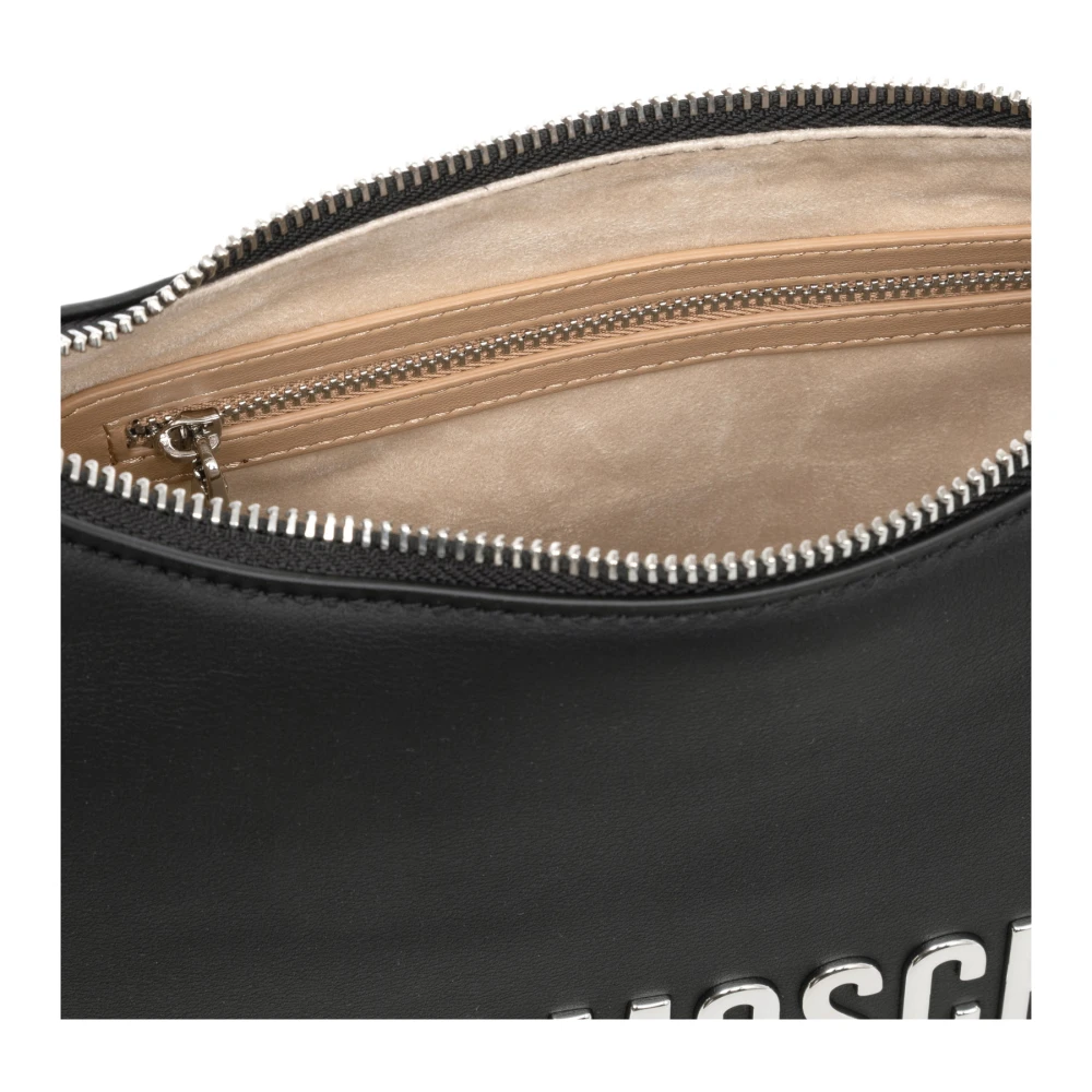 Love Moschino Stijlvolle Lettering Hobo Tas Black Dames