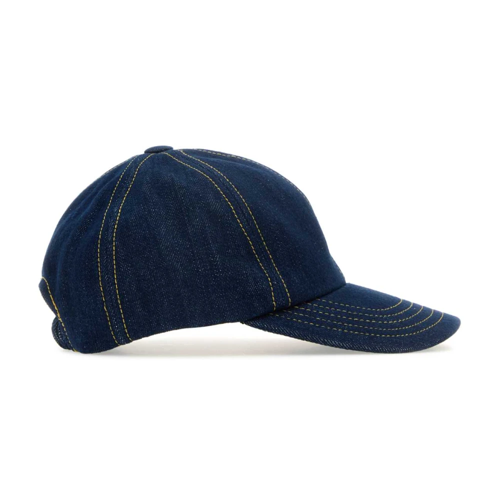 Patou Blauwe denim baseballpet Blue Dames