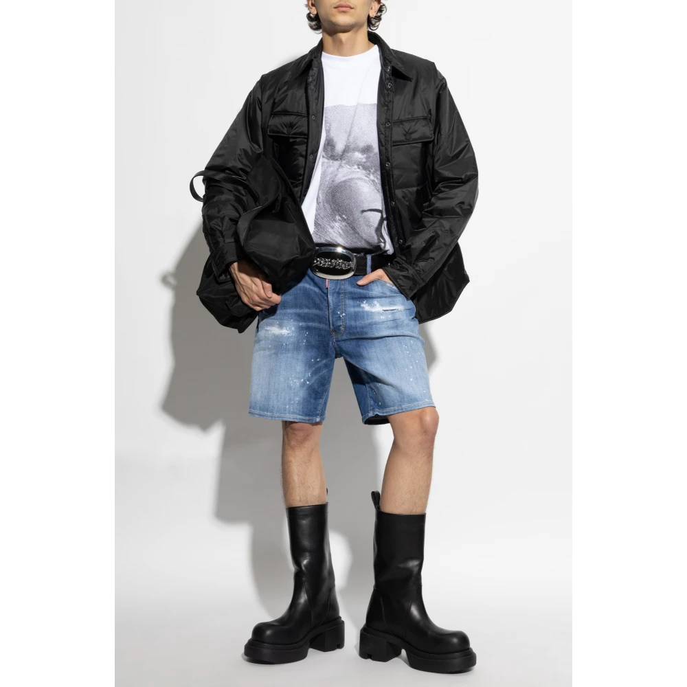 Dsquared2 Jas met kraag Black Heren