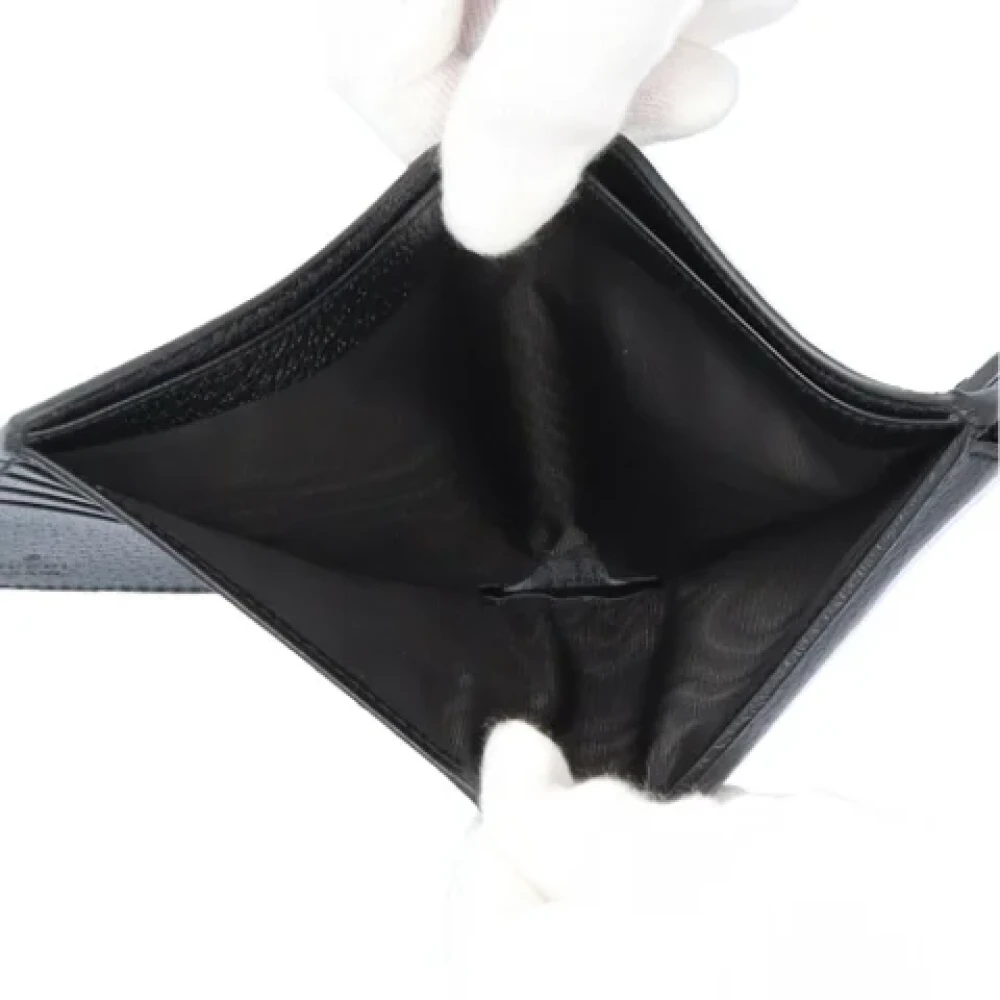 Gucci Vintage Pre-owned Leather wallets Black Heren