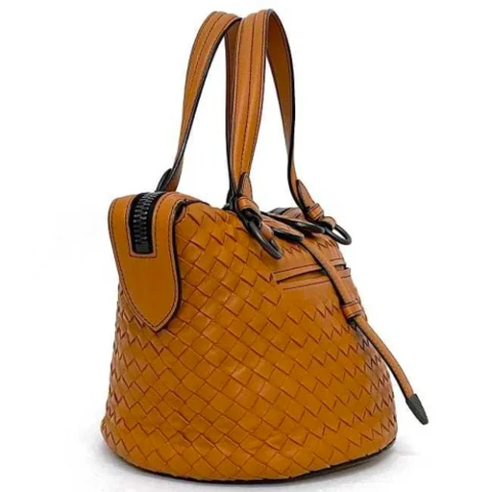 Bottega Veneta Vintage Pre-owned Leather totes Orange Dames