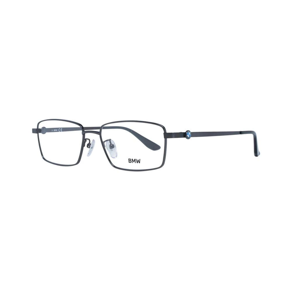 BMW Gunmetal Metalen Frame Rechthoekige Brilmontuur Mannen Black Heren