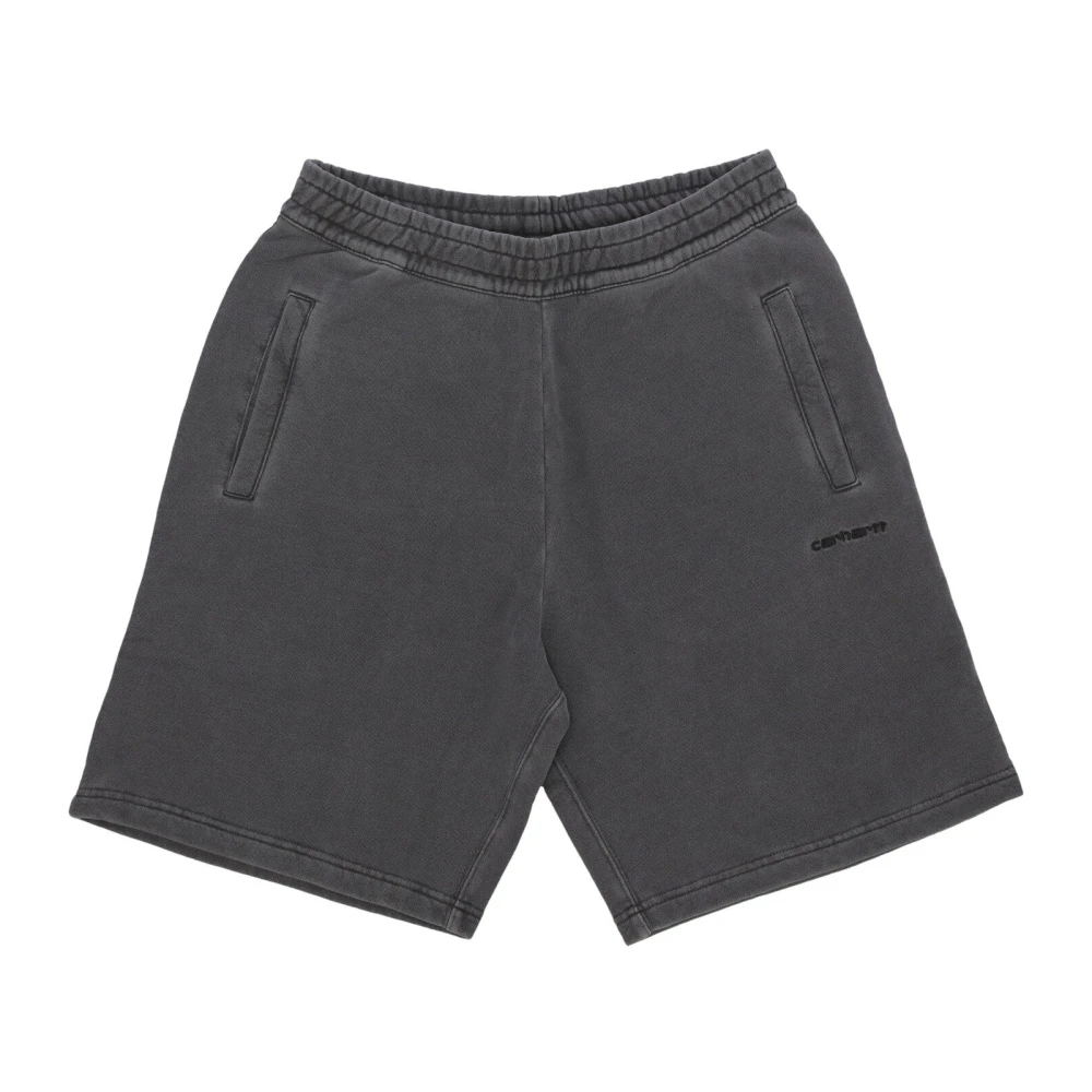 Carhartt WIP Zwarte Fleece Sweat Shorts Black Heren