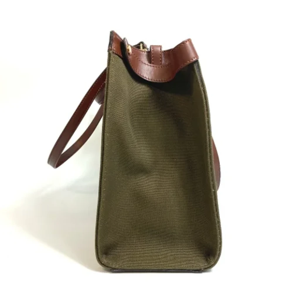 Fendi Vintage Pre-owned Cotton fendi-bags Green Dames