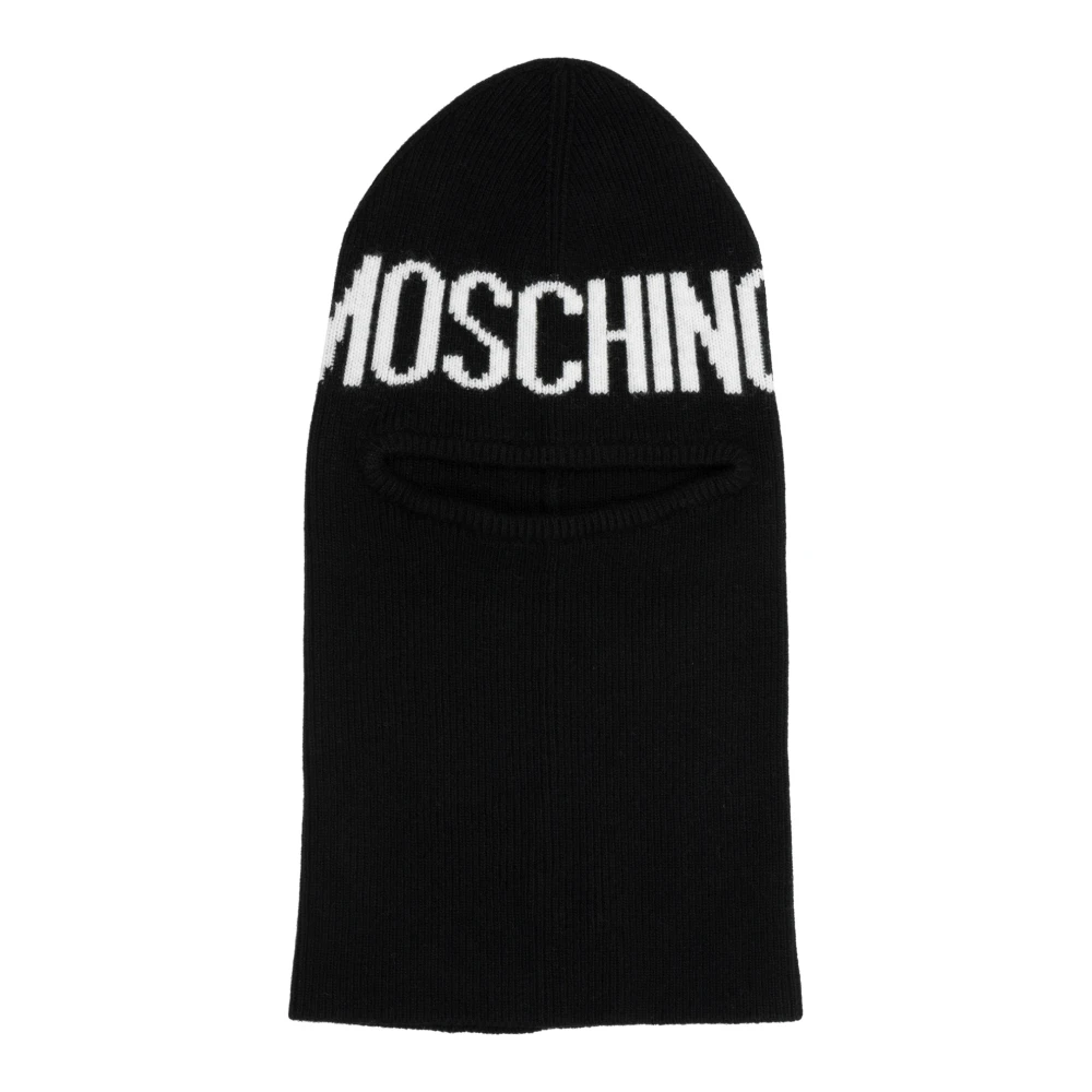 Moschino Enfärgad Skidmask med Logotyp Black, Herr