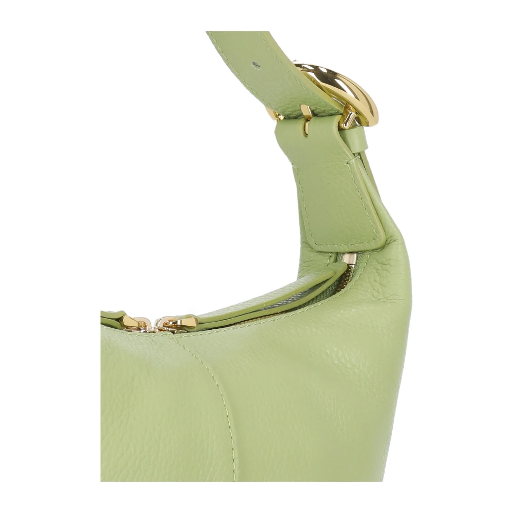 Coccinelle Groene Leren Handtas met Verstelbaar Handvat Green Dames