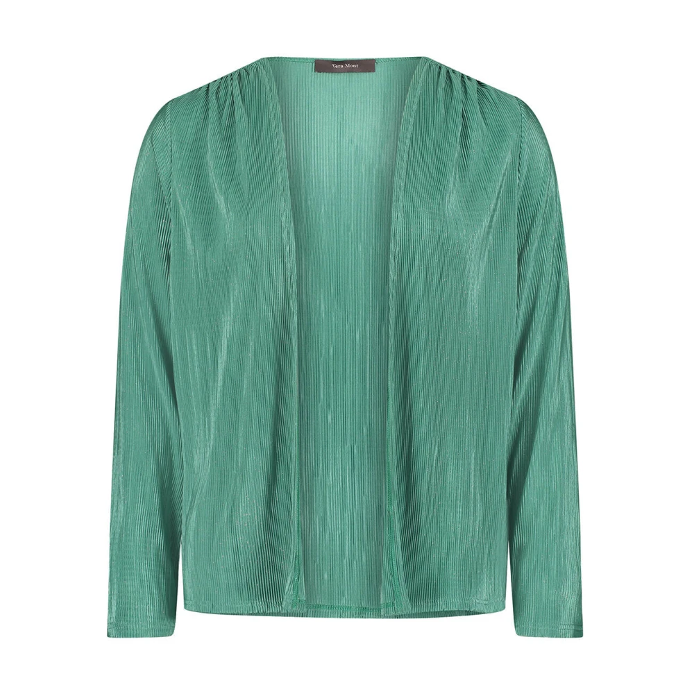 Vera Mont Stijlvolle Blazer Vest Green Dames