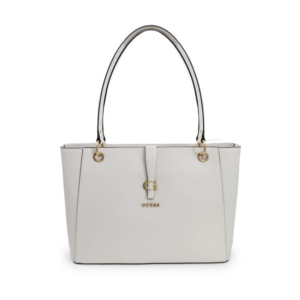 Guess Stijlvolle Polyethyleen Handtas Beige Dames